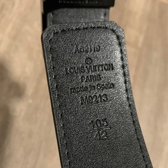 Louis Vuitton Black Monogram Belt
